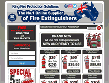 Tablet Screenshot of kingfire.com.au